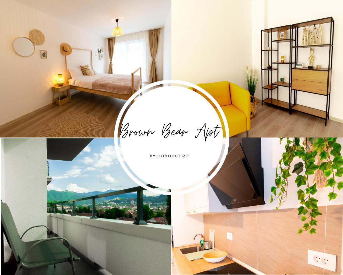 Brown Bear Apt. Boho Style Bedroom W/ City View & Free Parking Braşov Eksteriør billede